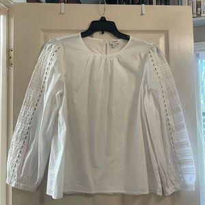 JCREW - white blouse - 98% cotton
